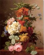 Floral, beautiful classical still life of flowers.088